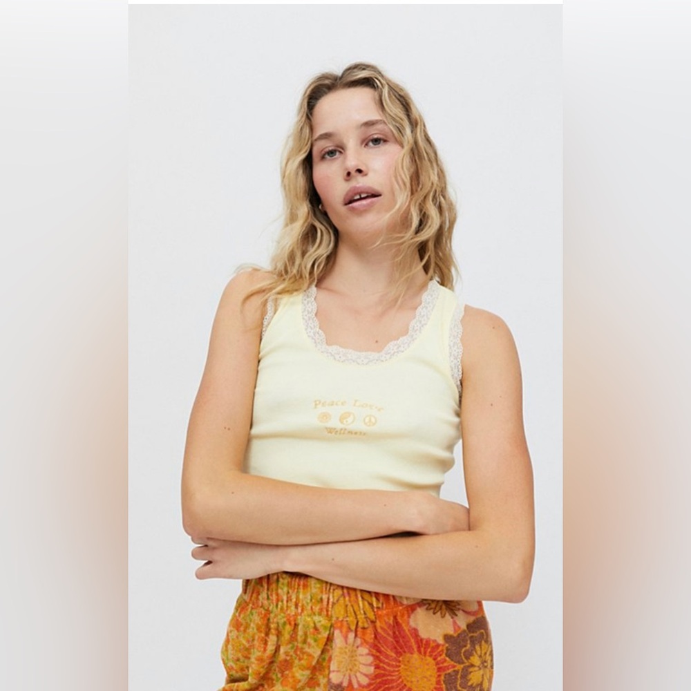 Peace and Wellness Lace Tee